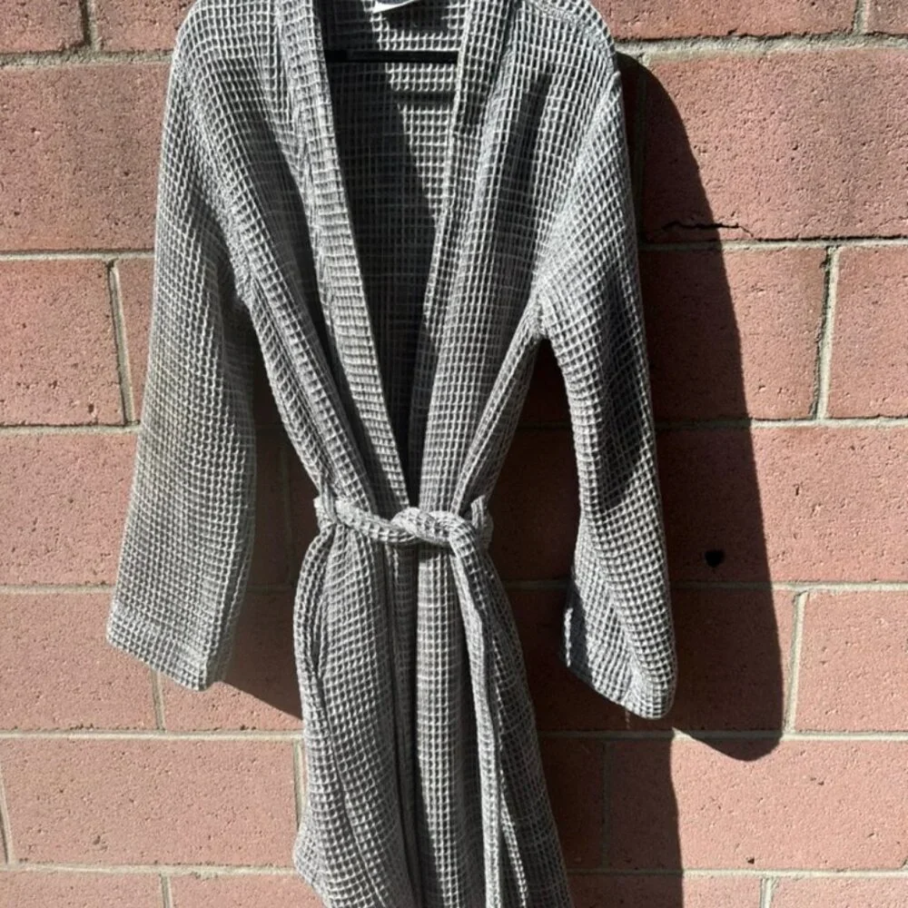 Parachute Waffle Robe- Grey Large - Picture 3 of 3
